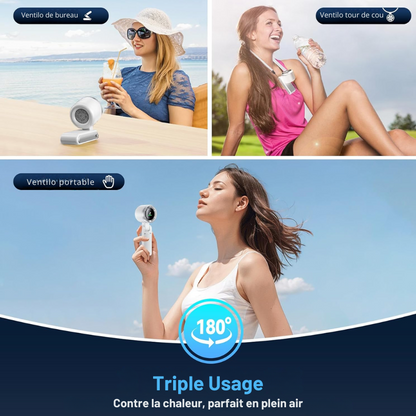 Nuvhia™– Le Ventilateur Portatif à Haute Vitesse